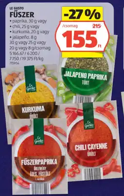 ALDI Le Gusto Fűszer ajánlat
