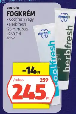 ALDI Dentofit fogkrém ajánlat