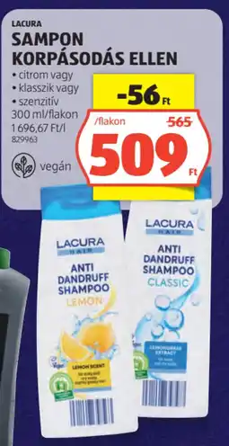 ALDI Lacura Sampon korpásodás ellen ajánlat