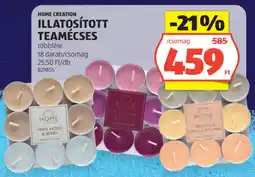 ALDI Home Creation Illatosított teamécses ajánlat