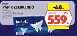 ALDI Kokett Papír zsebkendő ajánlat