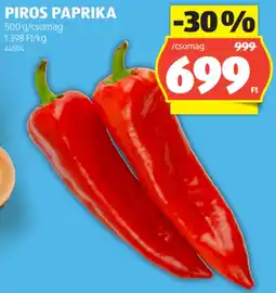 ALDI Piros paprika ajánlat