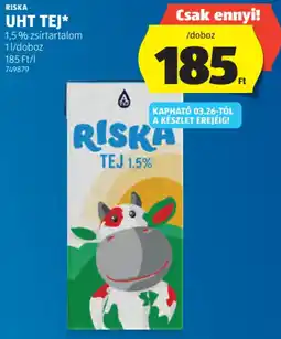 ALDI Riska UHT tej ajánlat
