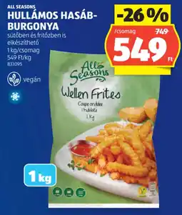 ALDI All Seasons Hullámos hasábburgonya ajánlat