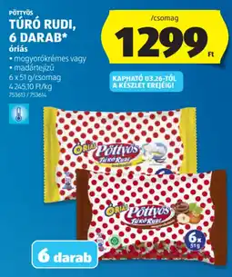 ALDI Pöttyös Túró Rudi ajánlat