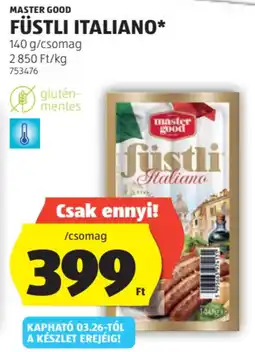 ALDI Master Good Füstli italiano ajánlat