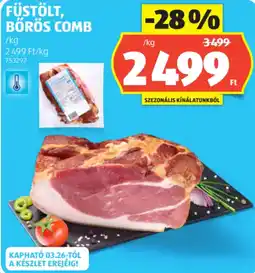 ALDI Füstölt, bőrös comb ajánlat