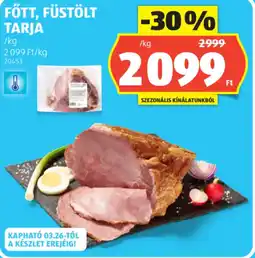 ALDI Főtt, füstölt tarja ajánlat
