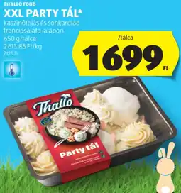 ALDI Thallo Food XXL Party tál ajánlat
