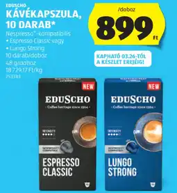 ALDI Eduscho kávékapszula ajánlat