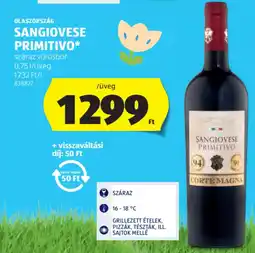 ALDI Olaszország Sangiovese Primitivo ajánlat