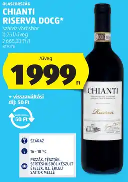 ALDI Olaszország Chianti Riserva DOCG ajánlat