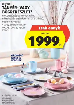ALDI Crofton tányér-, bögrekészlet ajánlat