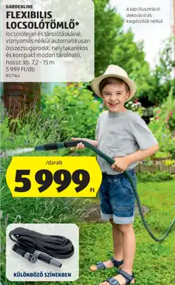 ALDI Gardenline flexibilis locsolótömlő ajánlat