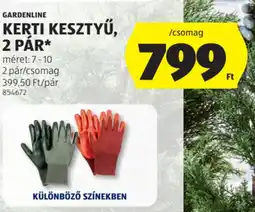 ALDI Gardenline kerti kesztyű ajánlat