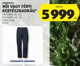 ALDI Gardenline női, férfi kertésznadrág ajánlat