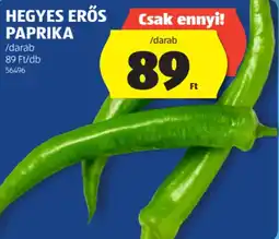 ALDI Hegyes erős paprika ajánlat
