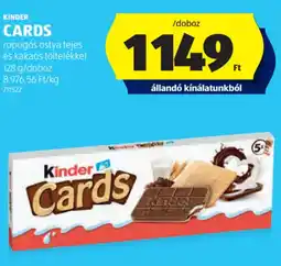 ALDI Kinder Cards ajánlat