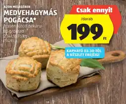 ALDI Azon Melegében Medvehagymás pogácsa ajánlat