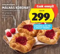ALDI Azon Melegében Málnás korona ajánlat