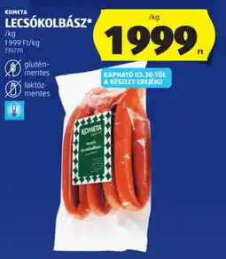 ALDI Kometa lecsókolbász ajánlat
