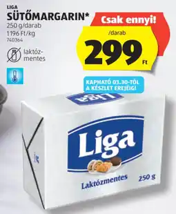ALDI Liga sütőmargarin ajánlat
