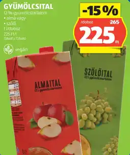 ALDI Gyümölcsital ajánlat