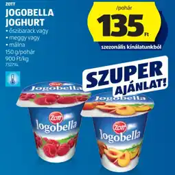 ALDI Zott Jogobella joghurt ajánlat