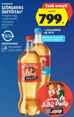 ALDI Almdudler szénsavas üdítőital ajánlat
