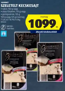 ALDI Gourmet Szeletelt kecskesajt ajánlat