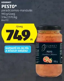 ALDI Gourmet Pesto ajánlat