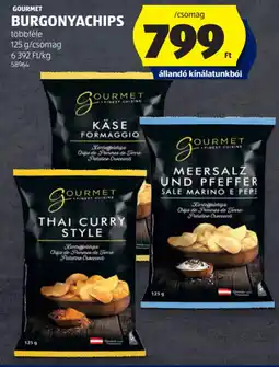 ALDI Gourmet burgonyachips ajánlat