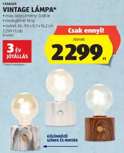 ALDI Casalux Vintage lámpa ajánlat
