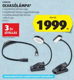 ALDI Casalux olvasólámpa ajánlat