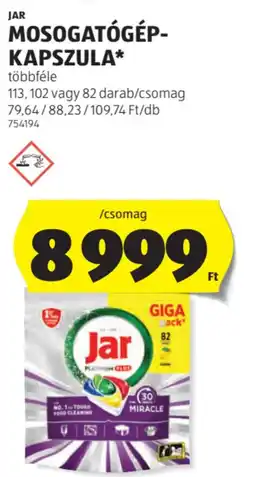 ALDI Jar Mosogatógép- kapszula ajánlat