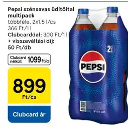 Tesco Pepsi szénsavas üdítőital multipack ajánlat
