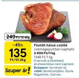 Tesco Füstölt hátsó csülök ajánlat