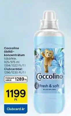 Tesco Coccolino Öblítő Koncentrátum ajánlat