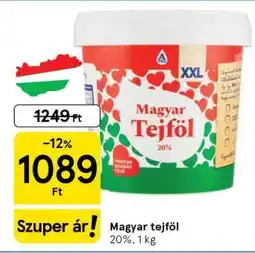 Tesco Magyar tejföl ajánlat