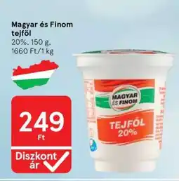 Tesco Magyar és Finom tejföl ajánlat