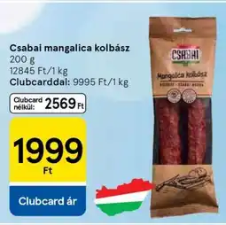 Tesco Csabai Mangalica Kolbász ajánlat