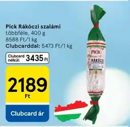 Tesco PICK Rákóczi szalámi ajánlat