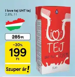 Tesco I love tej UHT tej ajánlat