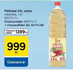 Tesco Pölöskei XXL szörp ajánlat