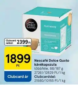 Tesco NESCAFE Dolce Gusto kávékapszula ajánlat
