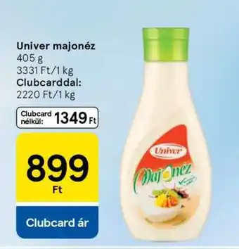 Tesco UNIVER﻿﻿ Majonéz ajánlat