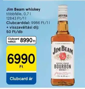 Tesco JIM BEAM WHISKEY ajánlat