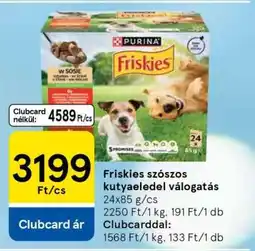 Tesco Friskies szószos kutyaeledel válogatás ajánlat