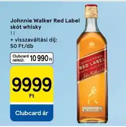 Tesco Johnnie Walker Red Label Skót Whisky ajánlat
