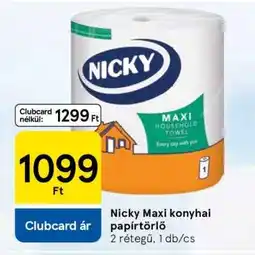 Tesco Nicky Maxi konyhai papírtörlő ajánlat